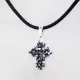 Small Cross - Phoebe-Black Suedine - 2